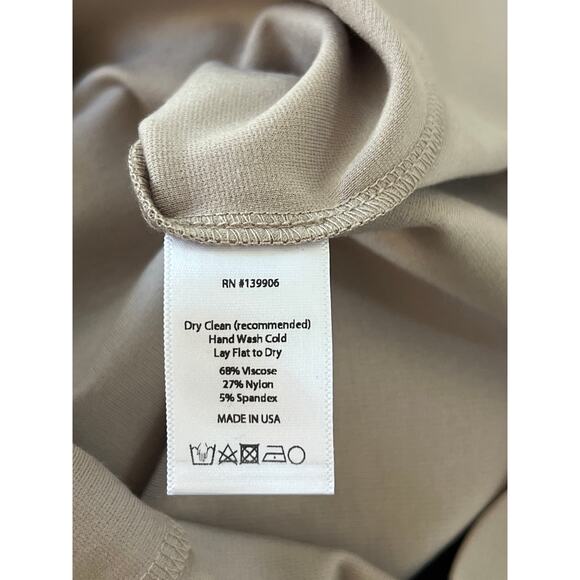 NWT Ripley Rader Ponte Wide Leg Trouser Pants Womens 4 Clay Beige Office Career - Picture 15 of 16